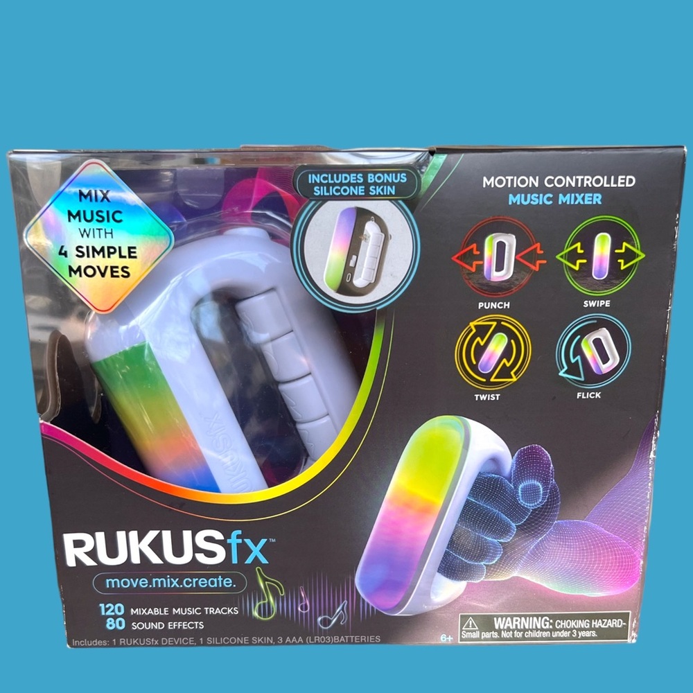 RUKUSfx Motion-Controlled Music Mixer, Lights & Sound Mixer. Great Gift. NWT.